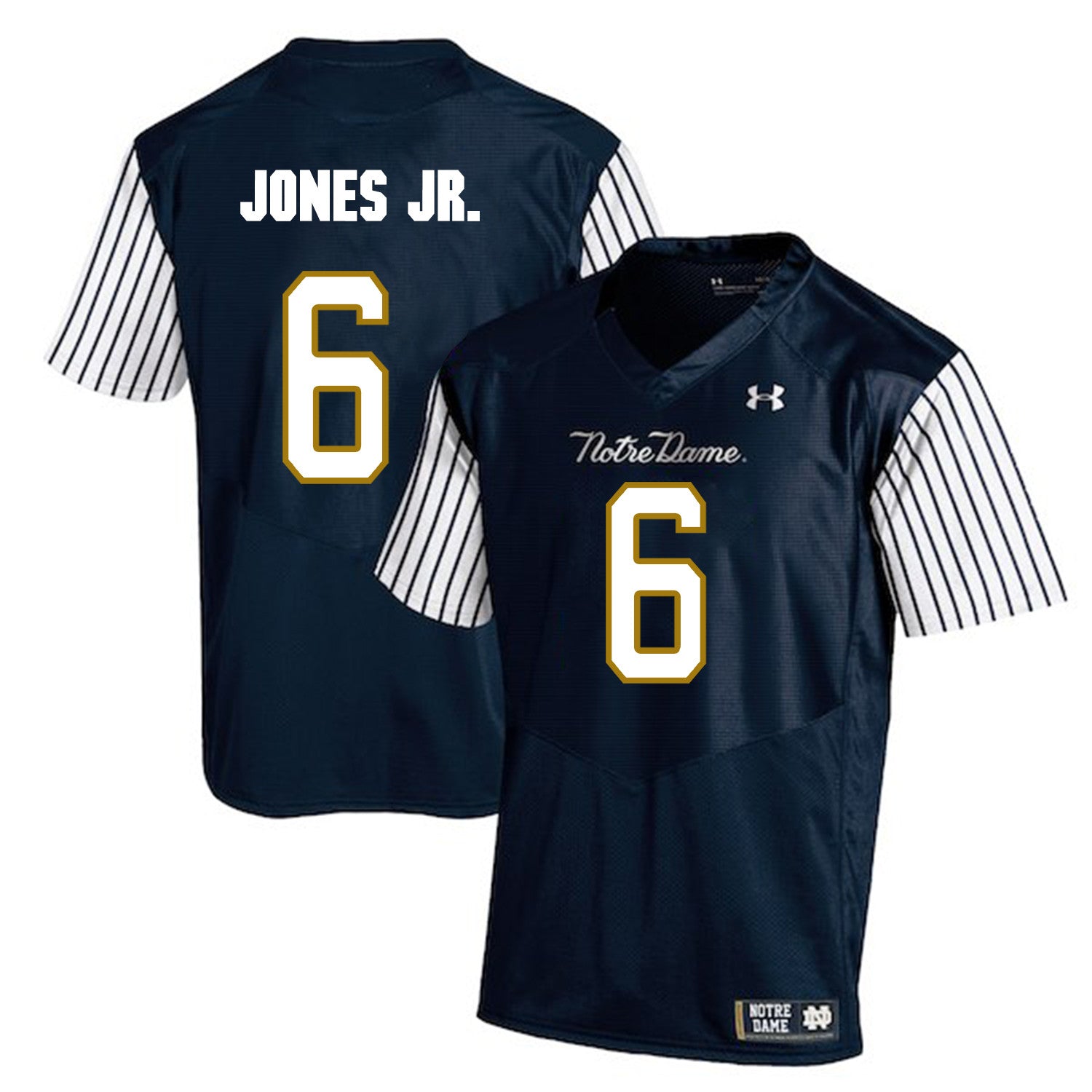 Tony Jones Jr Notre Dame Fighting Irish navy jersey