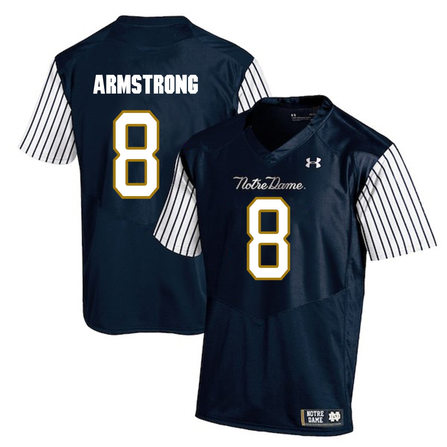 Jafar Armstrong Notre Dame Fighting Irish navy jersey