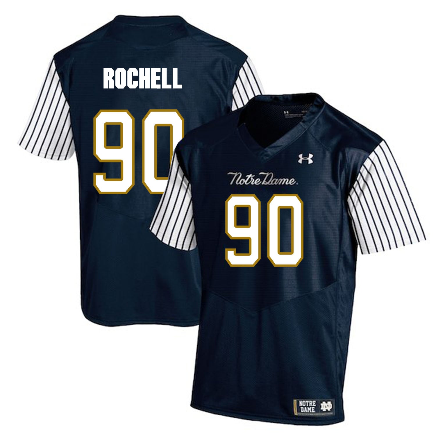 Isaac Rochell Notre Dame Fighting Irish navy jersey