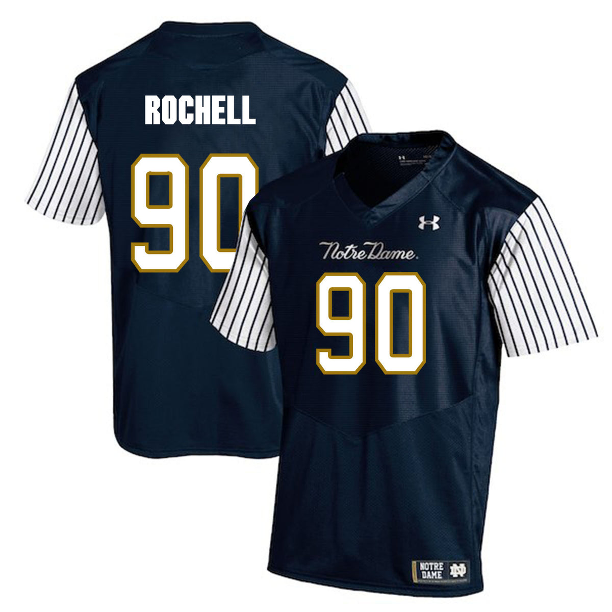 Isaac Rochell Notre Dame Fighting Irish navy jersey
