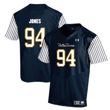 Jarron Jones Notre Dame Fighting Irish navy jersey