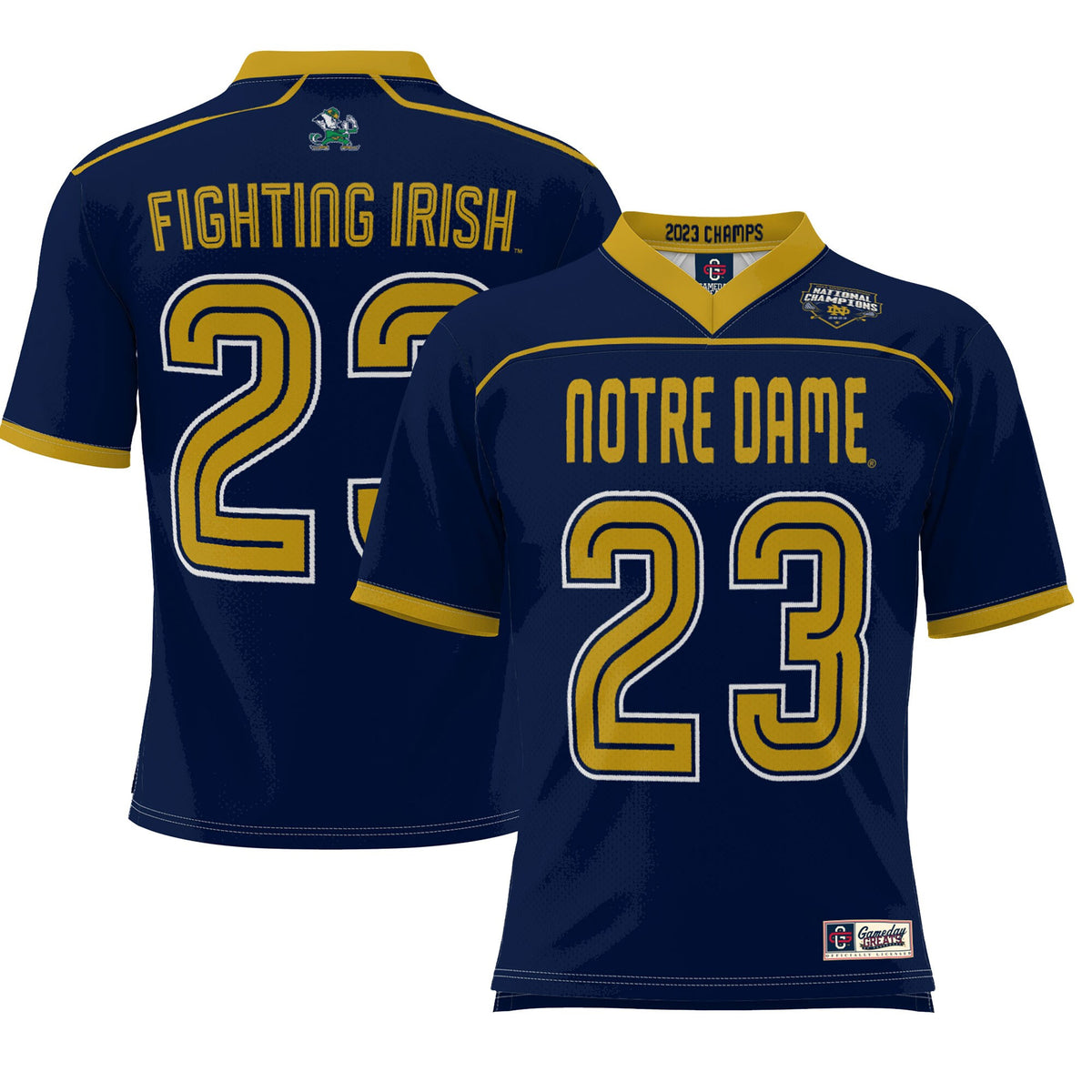 Notre Dame Fighting Irish navy jersey