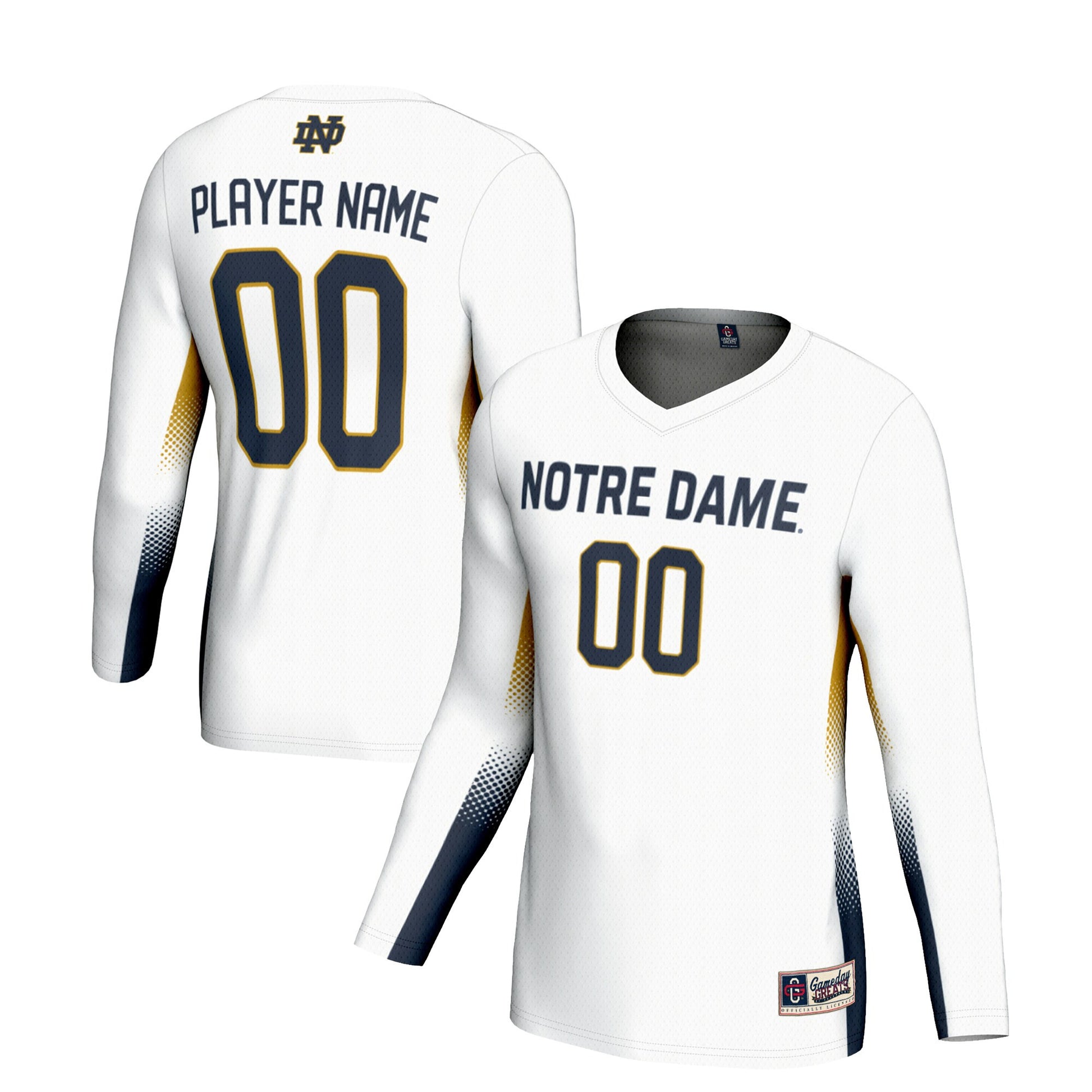 Volleyball Notre Dame Fighting Irish white jersey