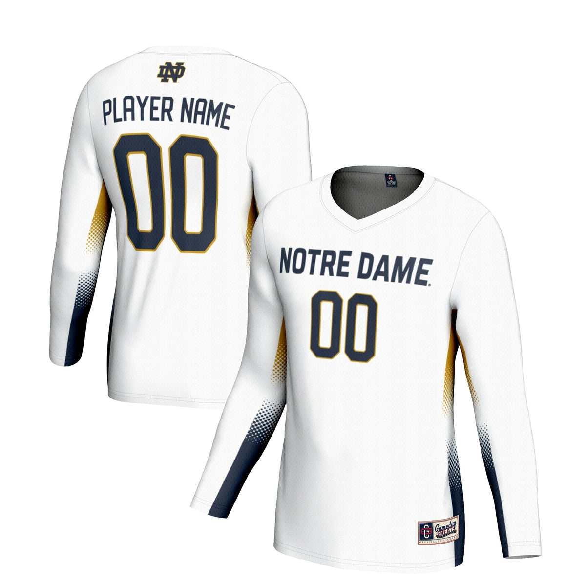 Volleyball Notre Dame Fighting Irish white jersey