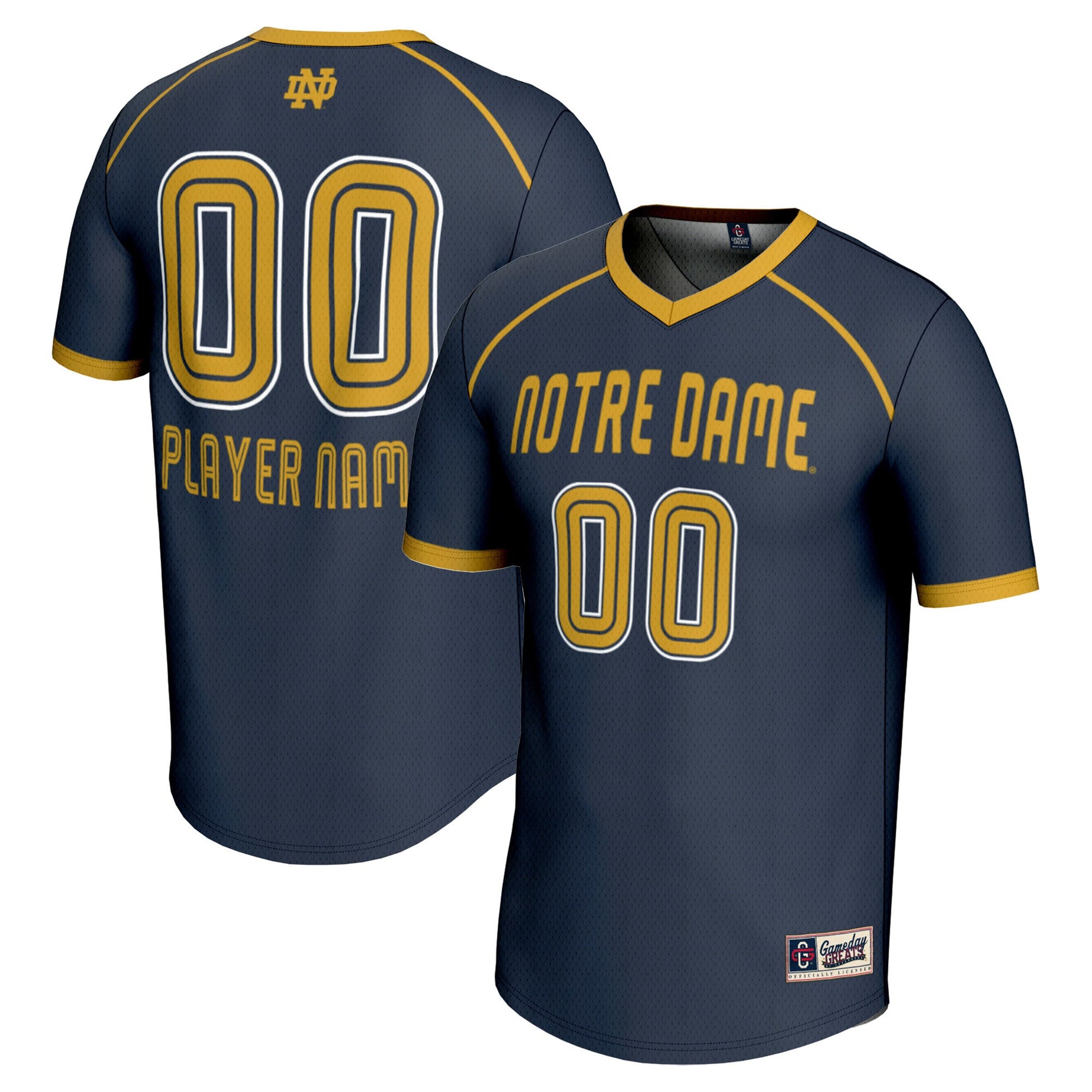 Lacrosse Notre Dame Fighting Irish navy jersey