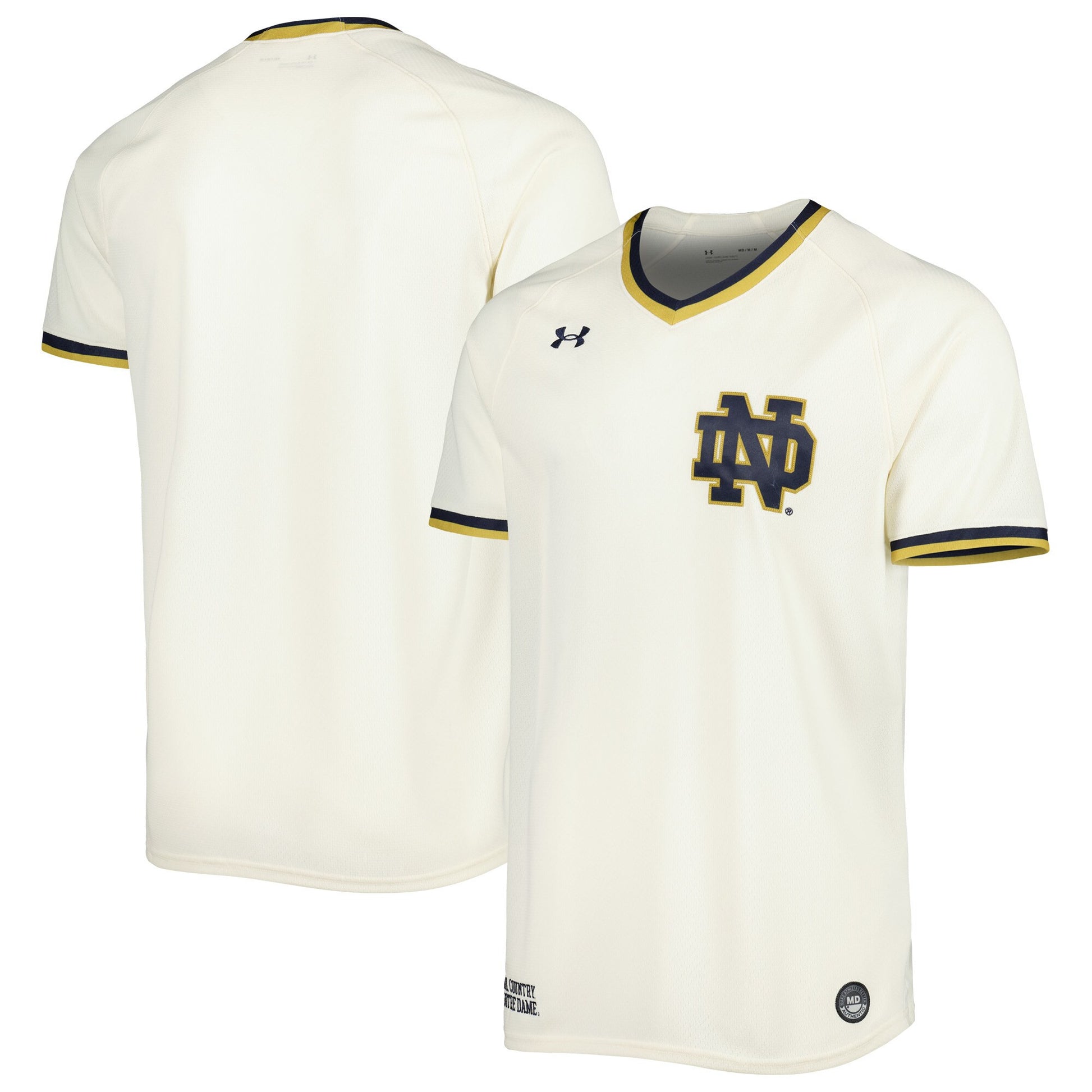 Under Armour Notre Dame Fighting Irish cream jersey