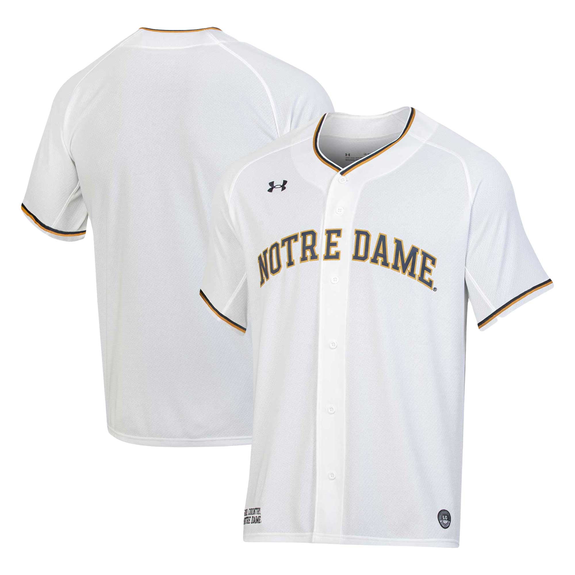 Under Armour Notre Dame Fighting Irish white jersey