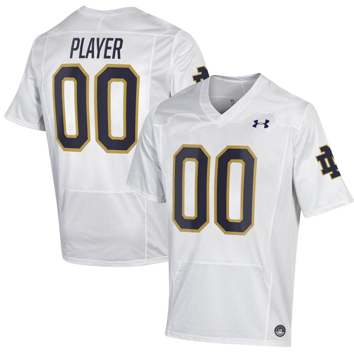 Under Armour Notre Dame Fighting Irish white jersey