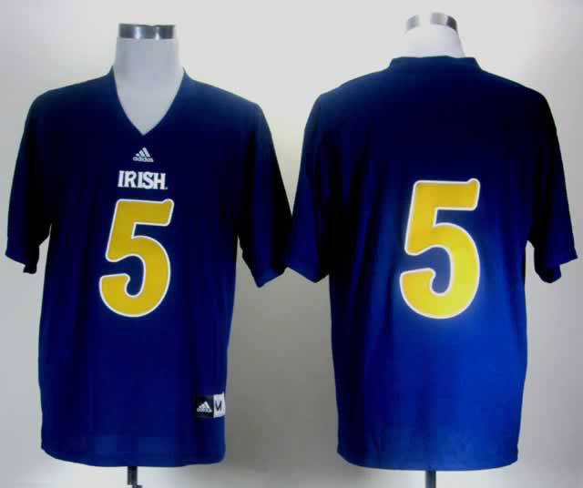 Manti Te'o Notre Dame Fighting Irish blue jersey