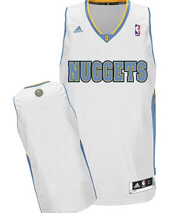 Custom Denver Nuggets white jersey