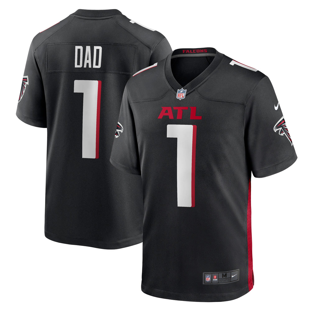 Number Atlanta Falcons black jersey