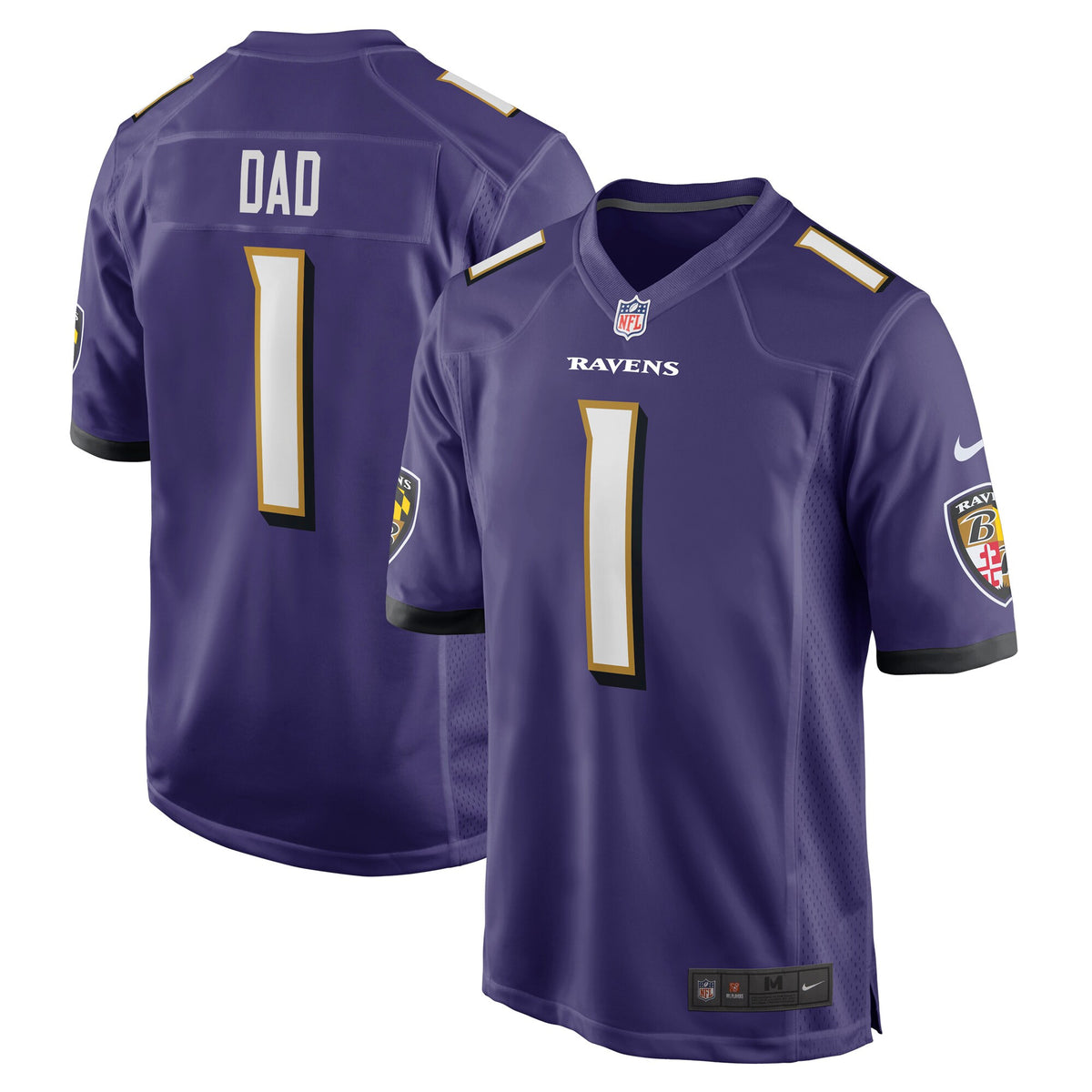 Number Baltimore Ravens purple jersey