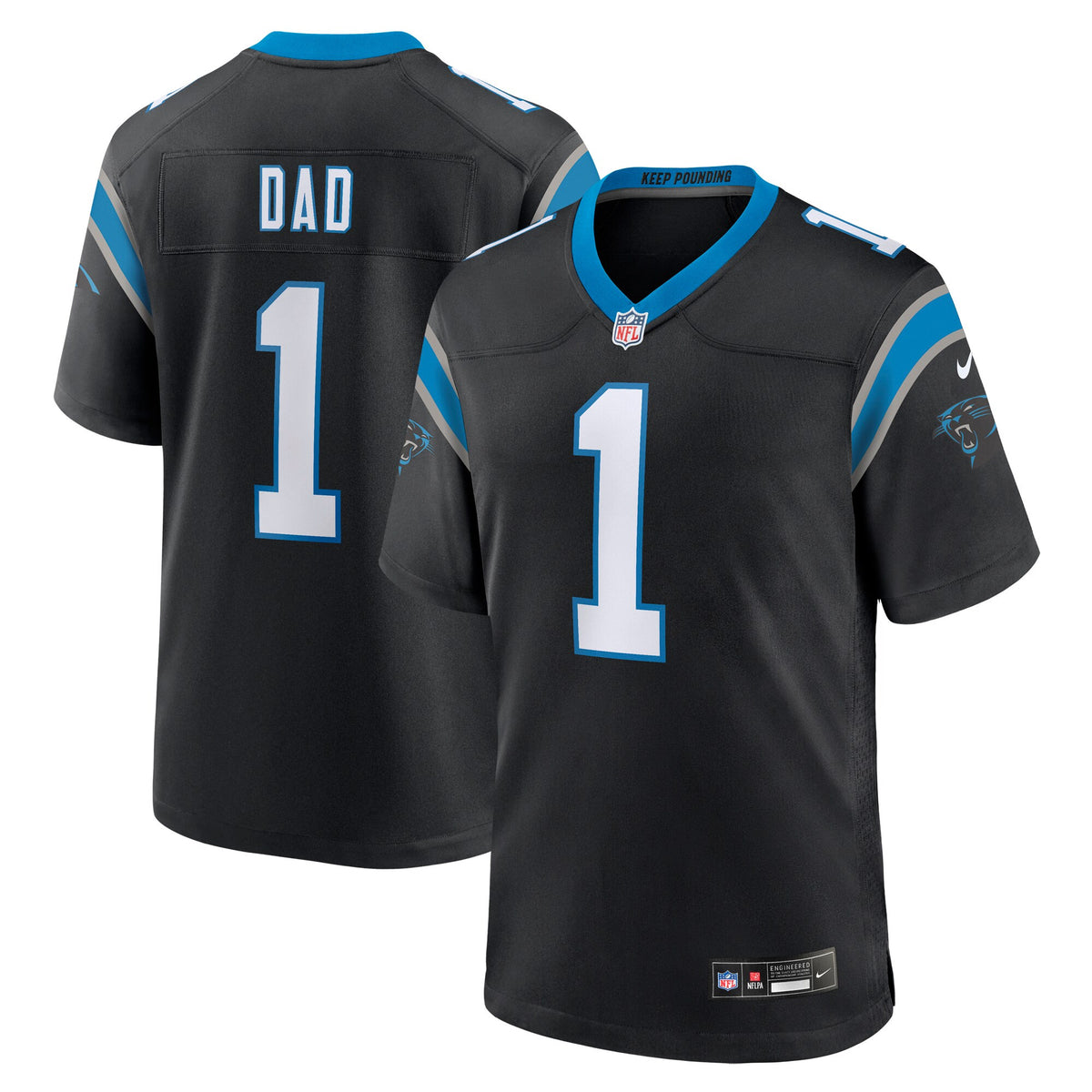 Number Carolina Panthers black jersey