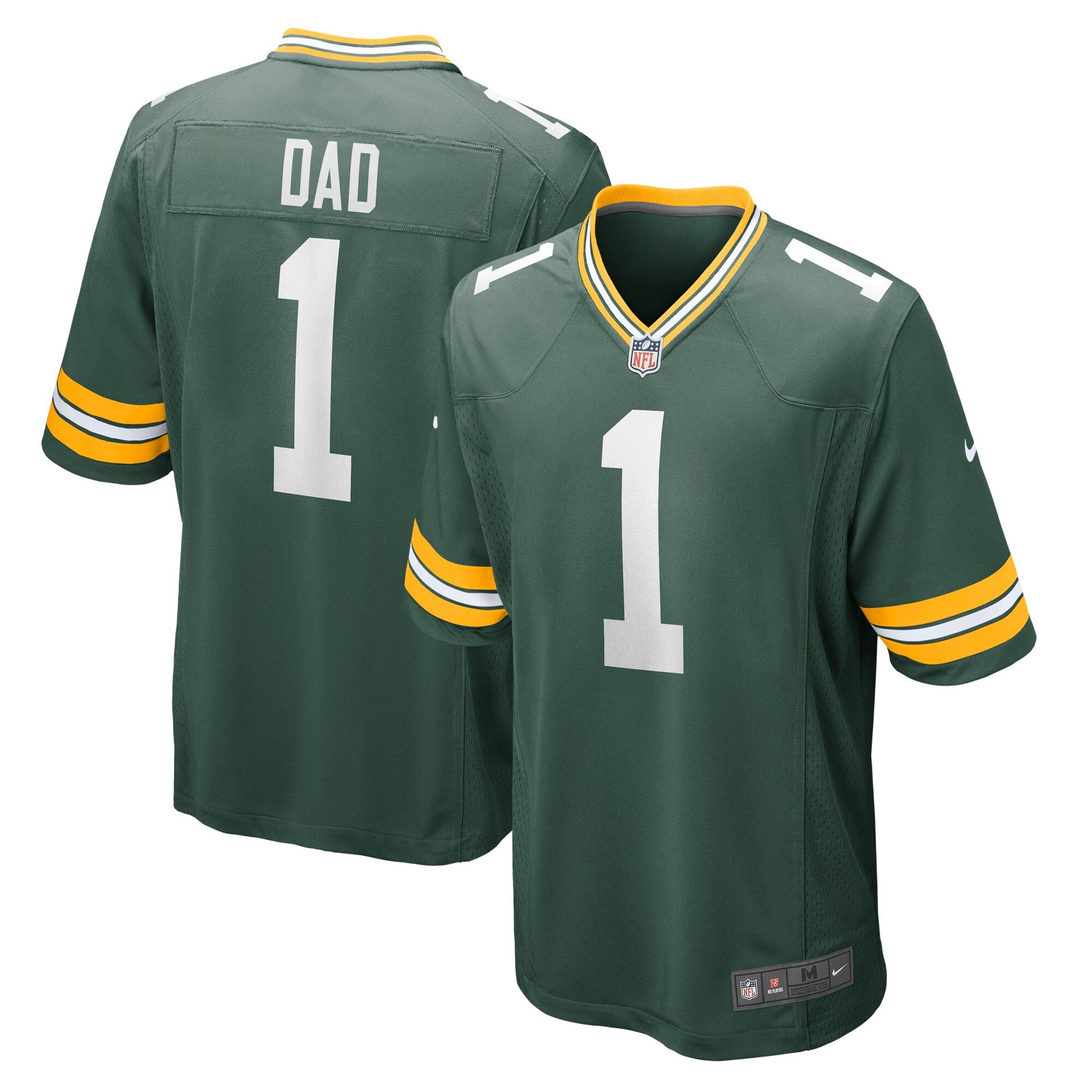 Number Green Bay Packers green jersey