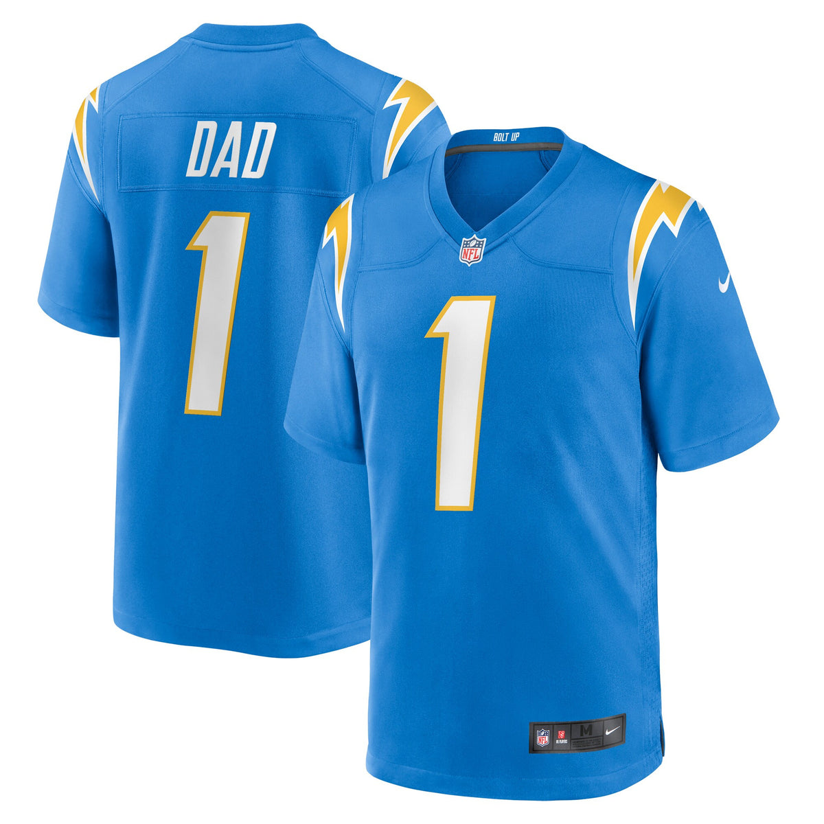 Number Los Angeles Chargers blue jersey