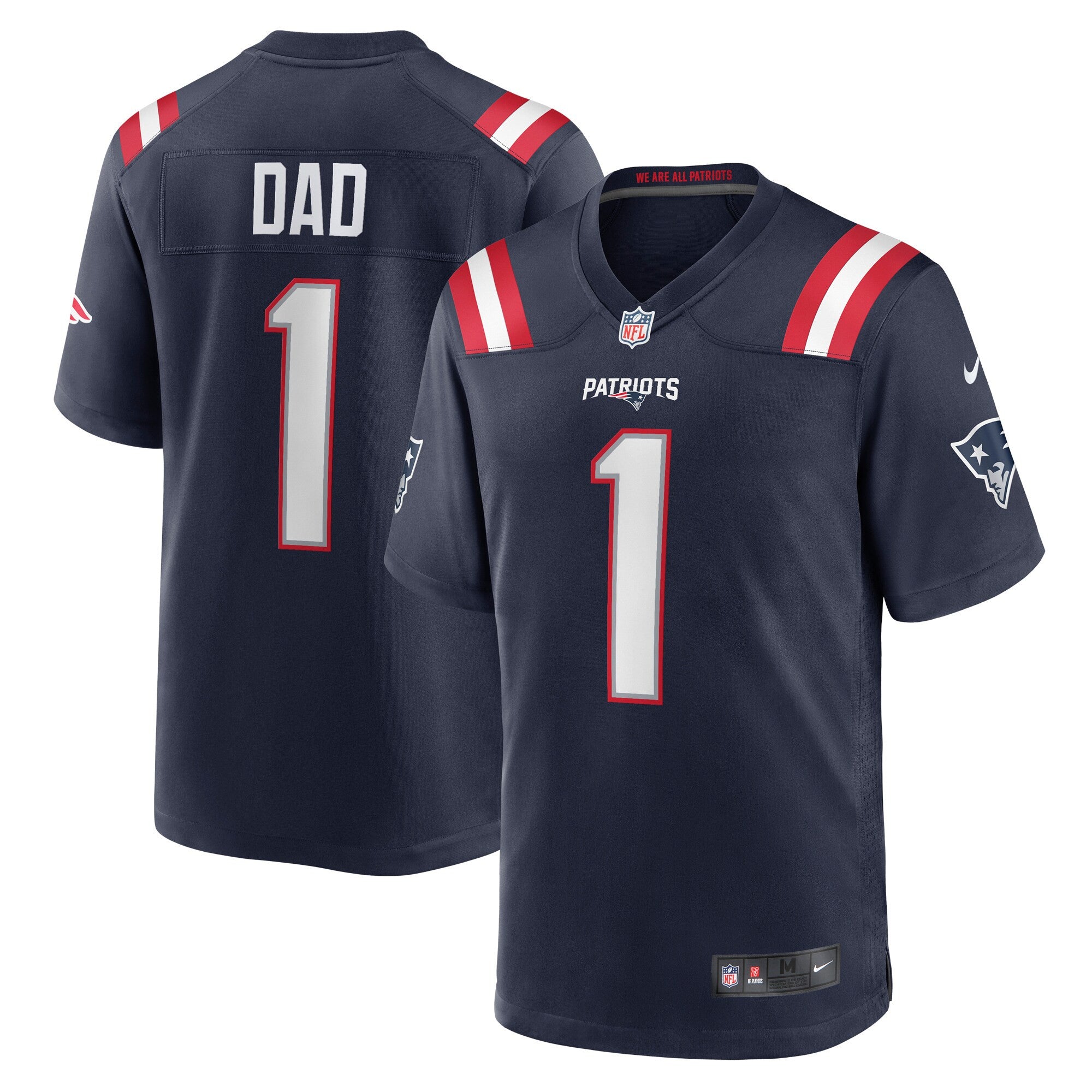 Number New England Patriots navy jersey
