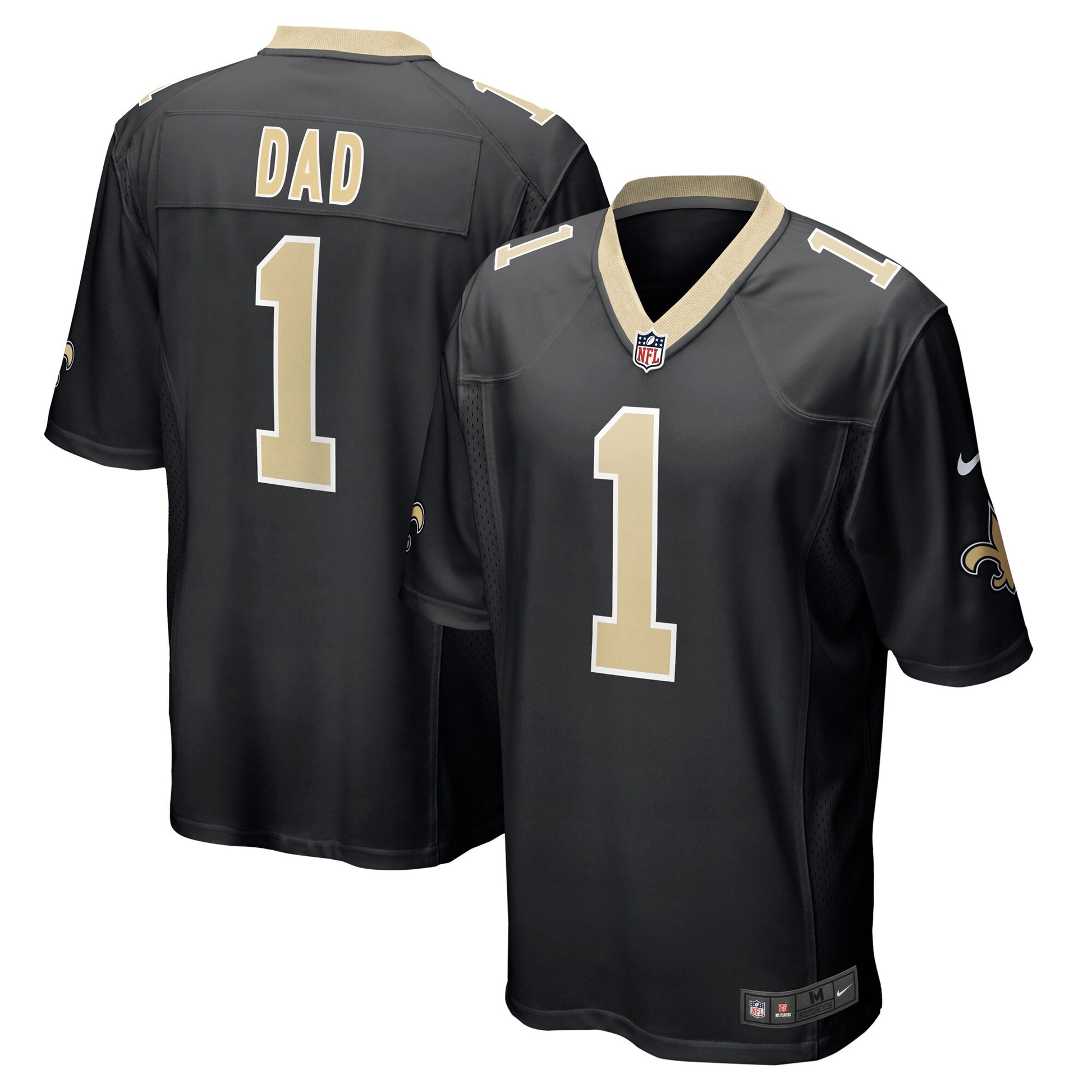 Number New Orleans Saints black jersey