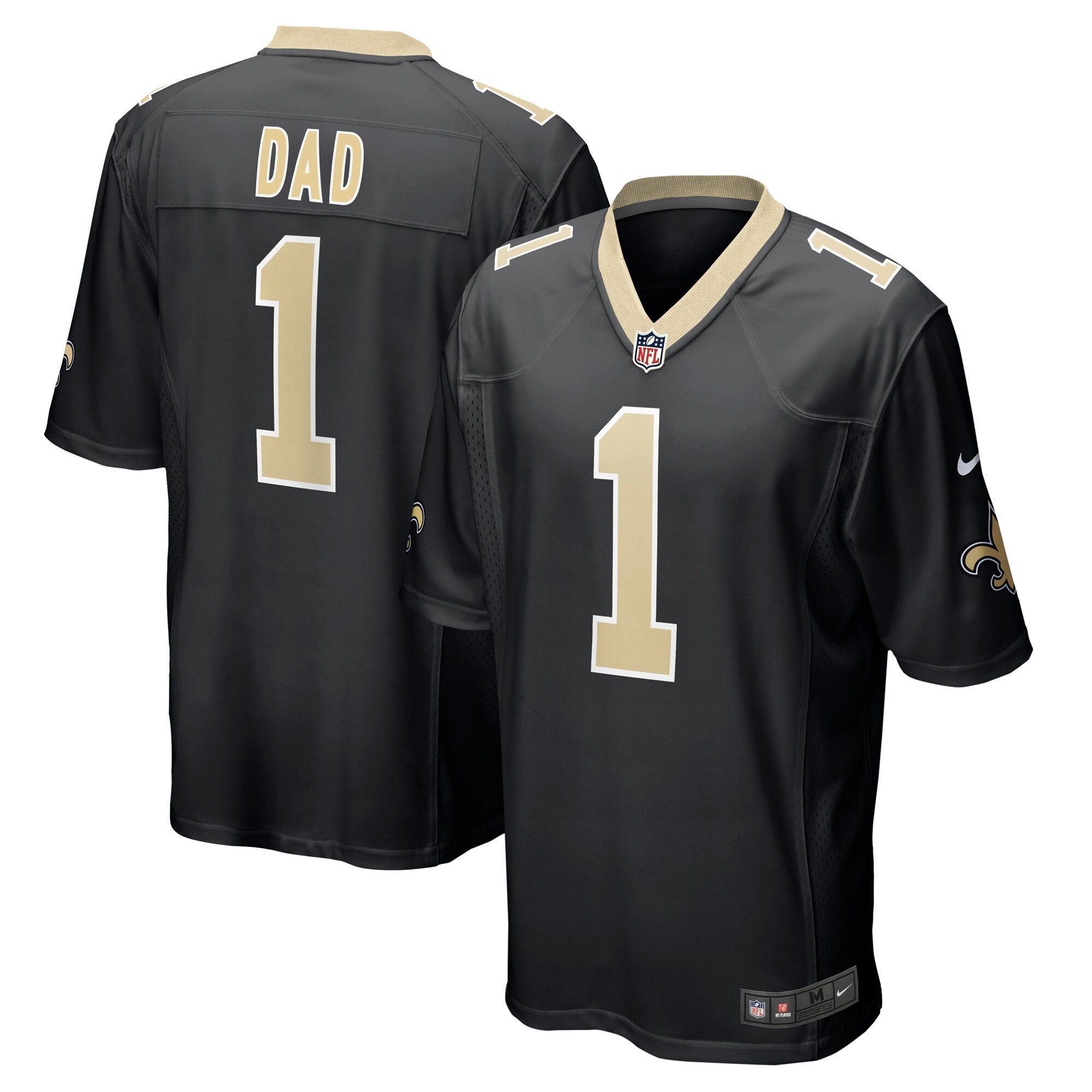 Number New Orleans Saints black jersey