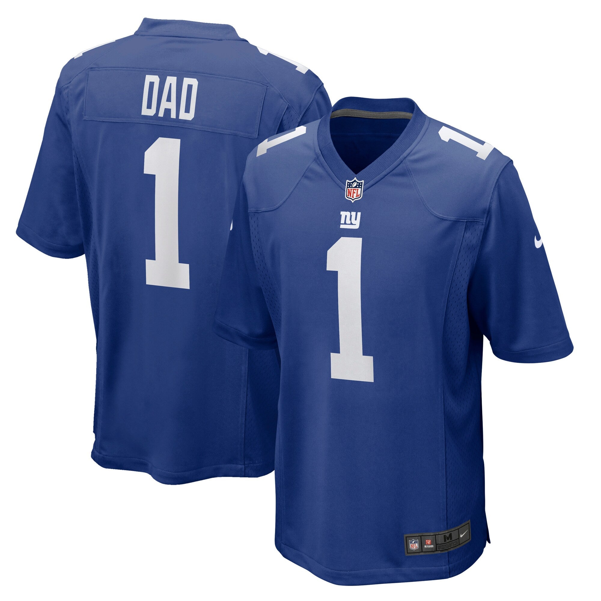 Number New York Giants royal jersey