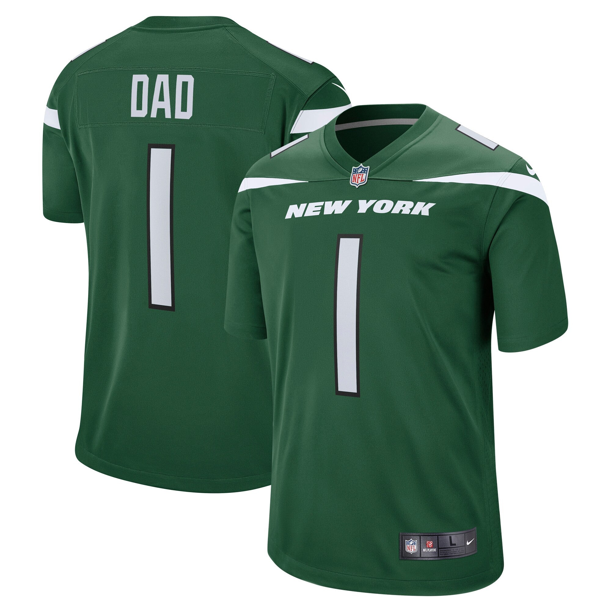 Number New York Jets green jersey