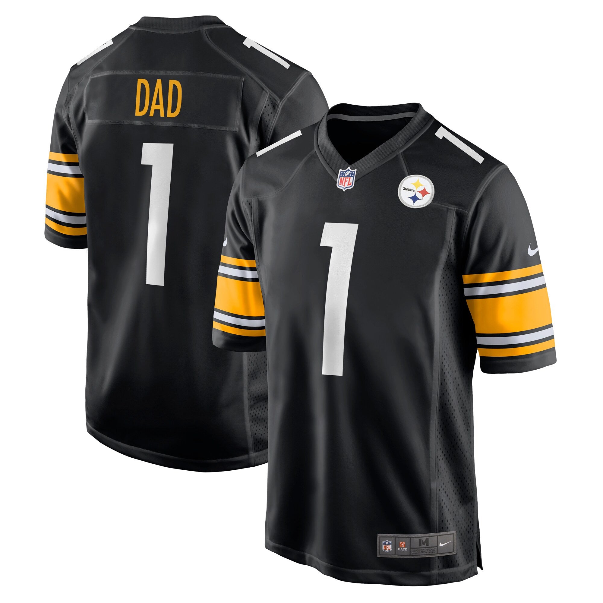 Number Pittsburgh Steelers black jersey