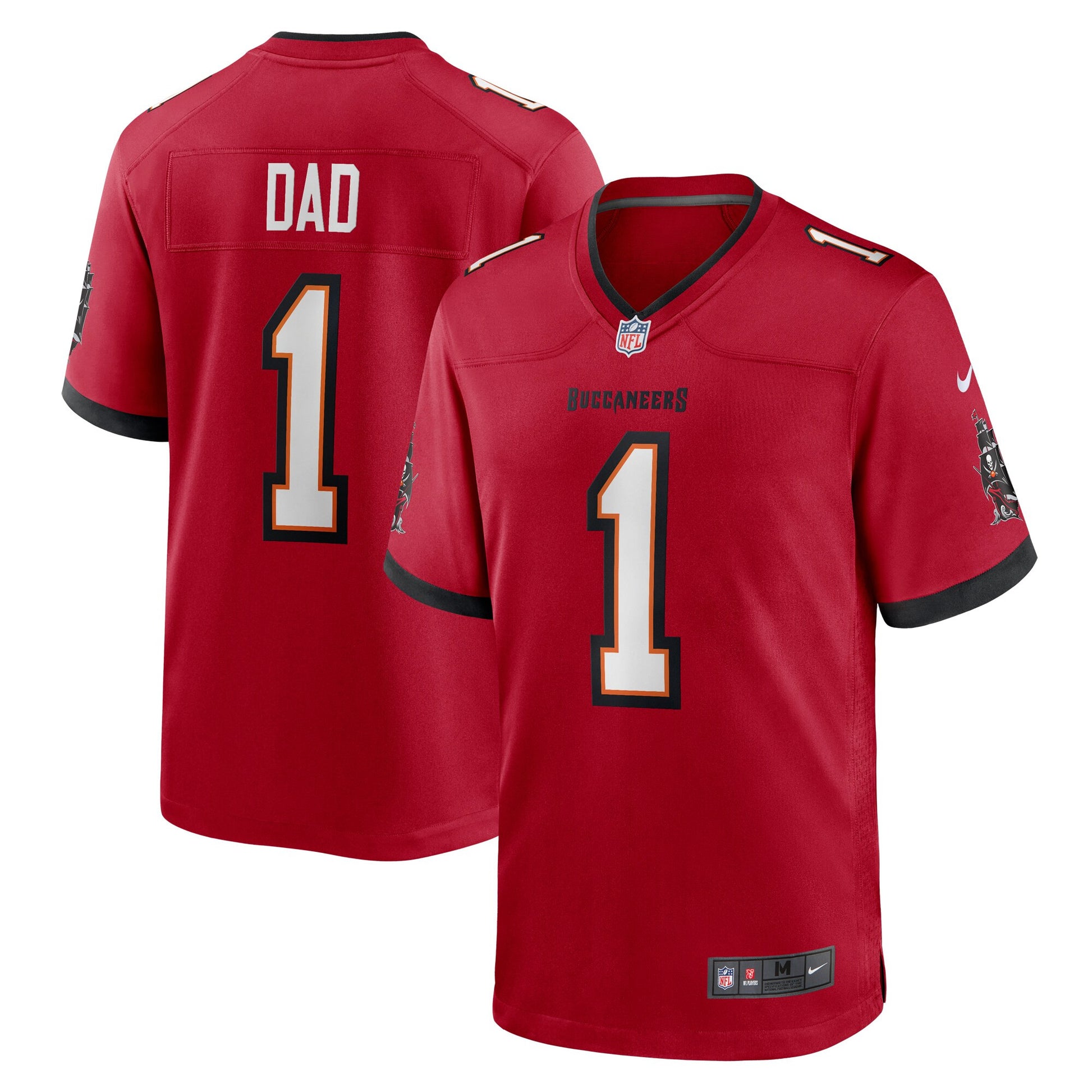 Number Tampa Bay Buccaneers red jersey