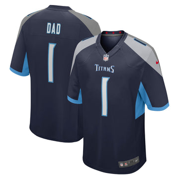Number Tennessee Titans navy jersey