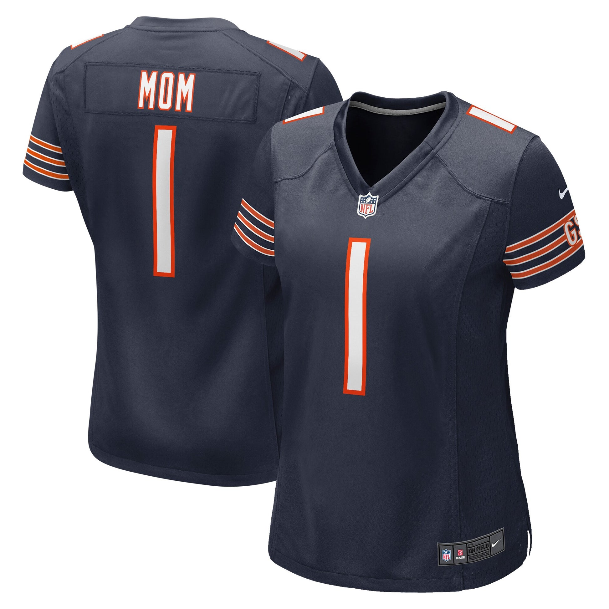 Number Chicago Bears navy jersey