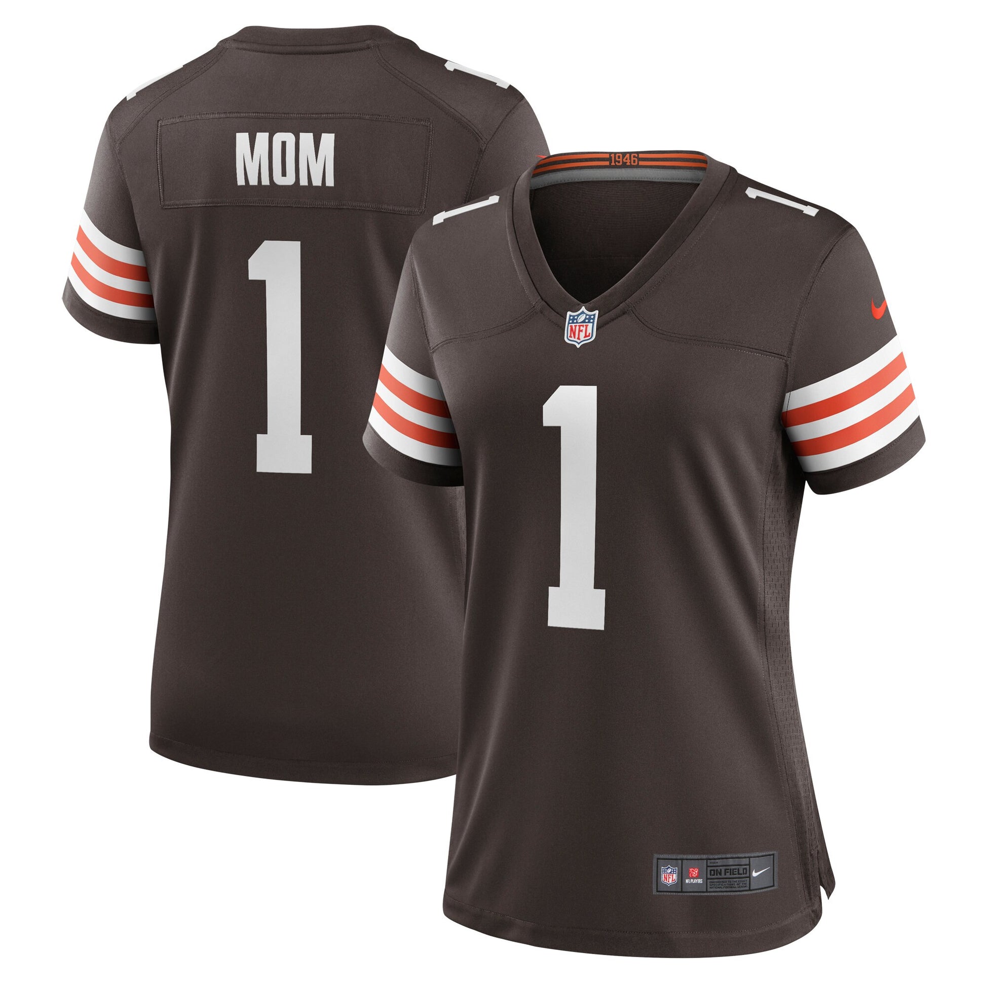 Number Cleveland Browns brown jersey