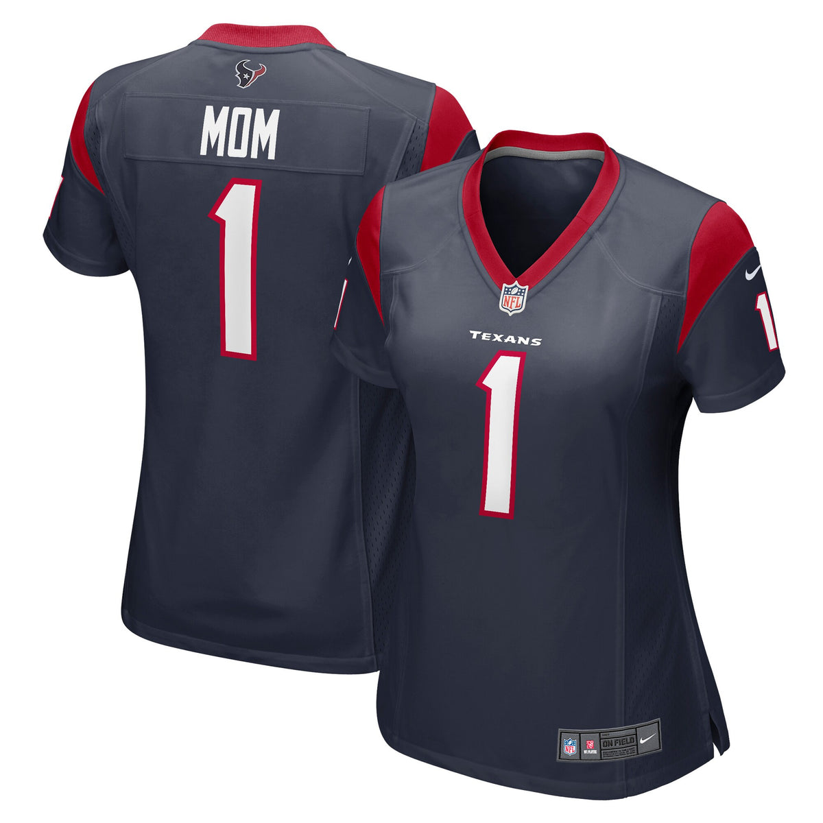 Number Houston Texans navy jersey