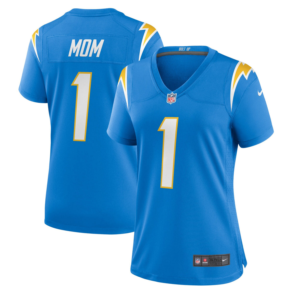 Number Los Angeles Chargers blue jersey