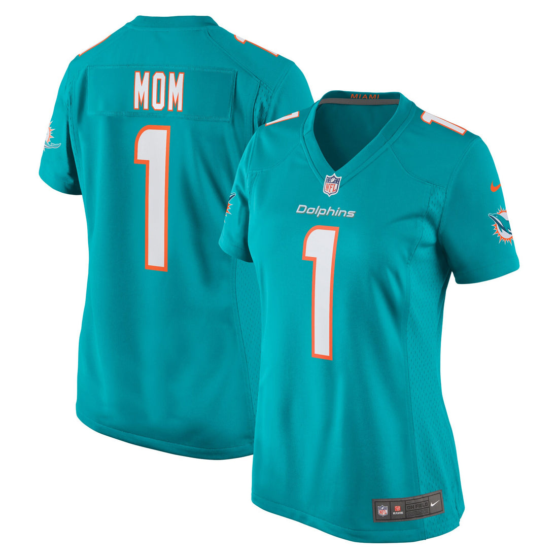 Number Miami Dolphins aqua jersey