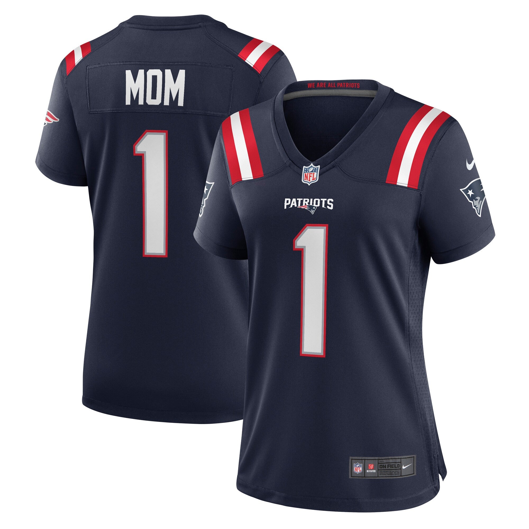 Number New England Patriots navy jersey