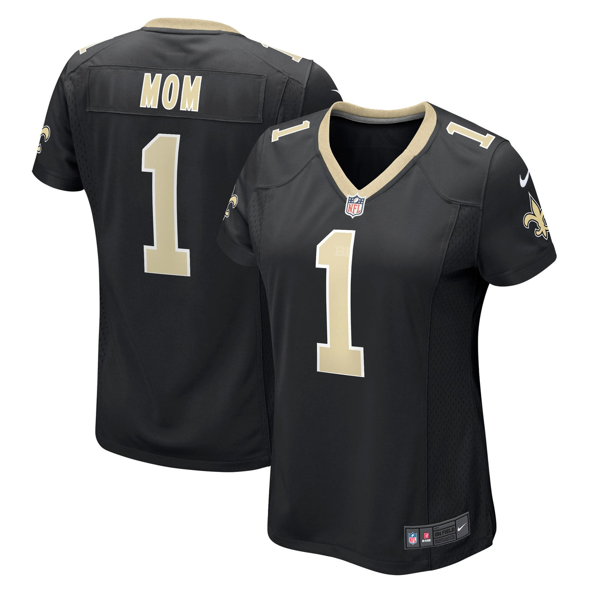 Number New Orleans Saints black jersey