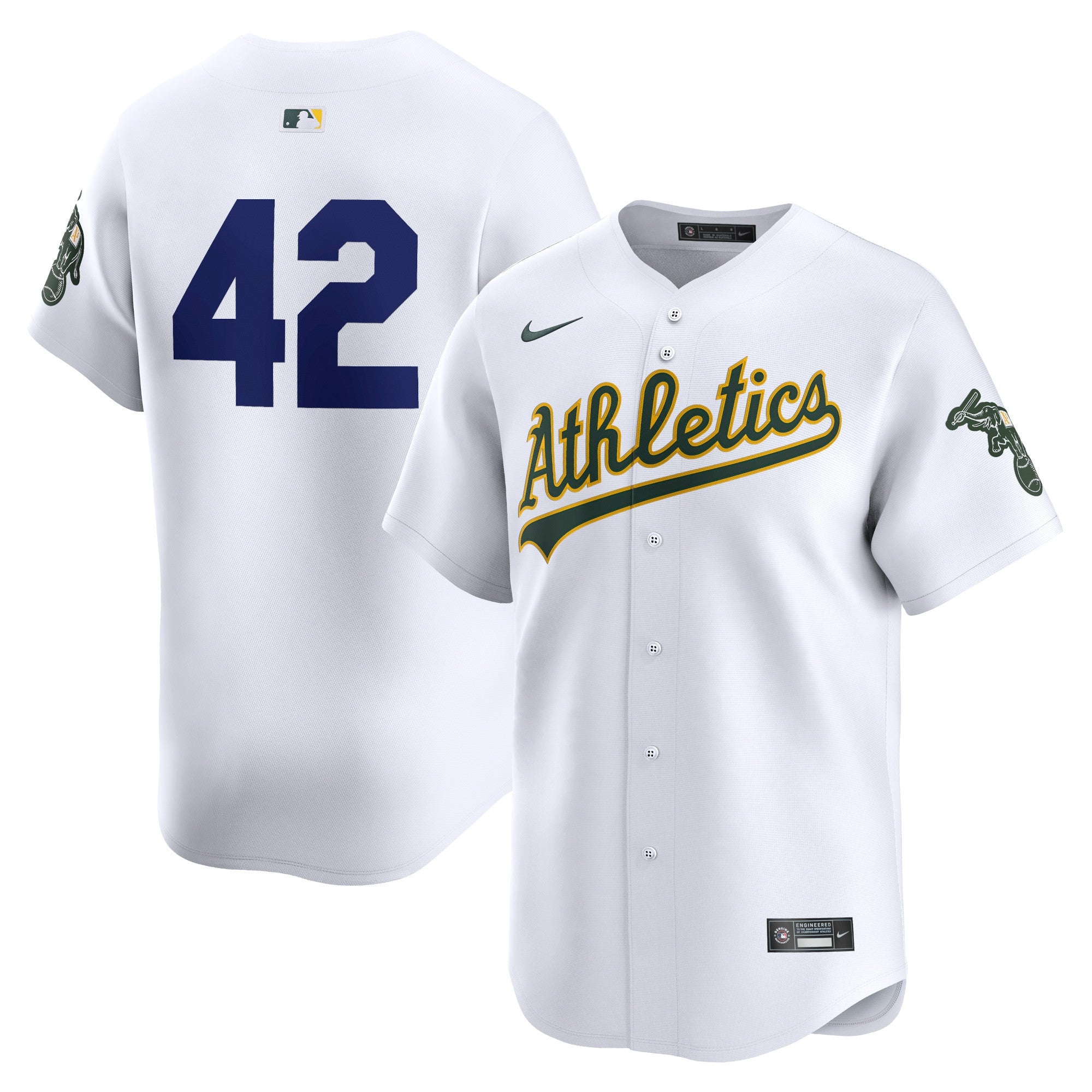 Oakland Athletics white Limited jersey