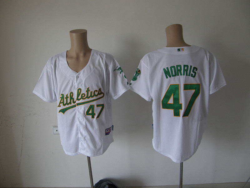 Norris Oakland Athletics white jersey