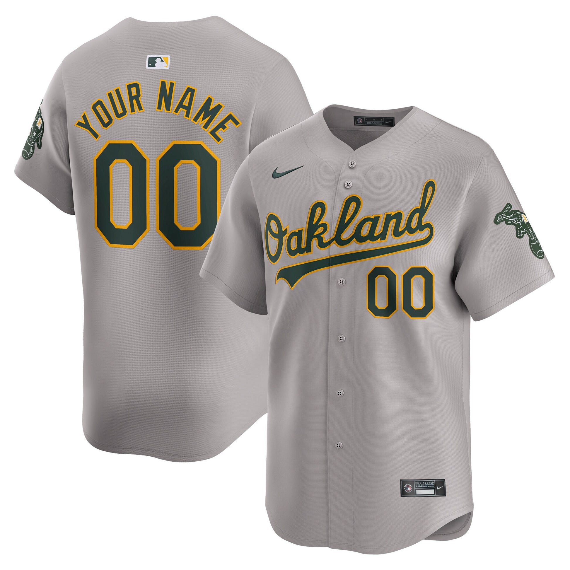 Oakland Athletics gray Limited jersey