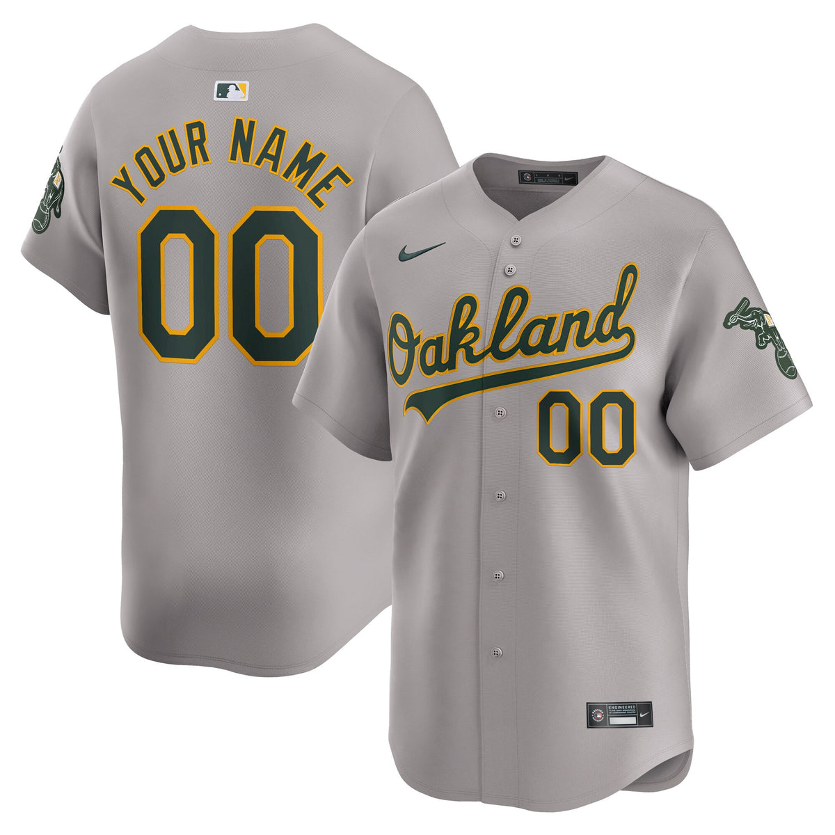Oakland Athletics gray Limited jersey