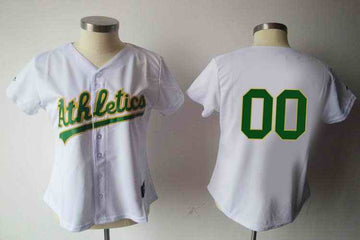 Custom Oakland Athletics white jersey