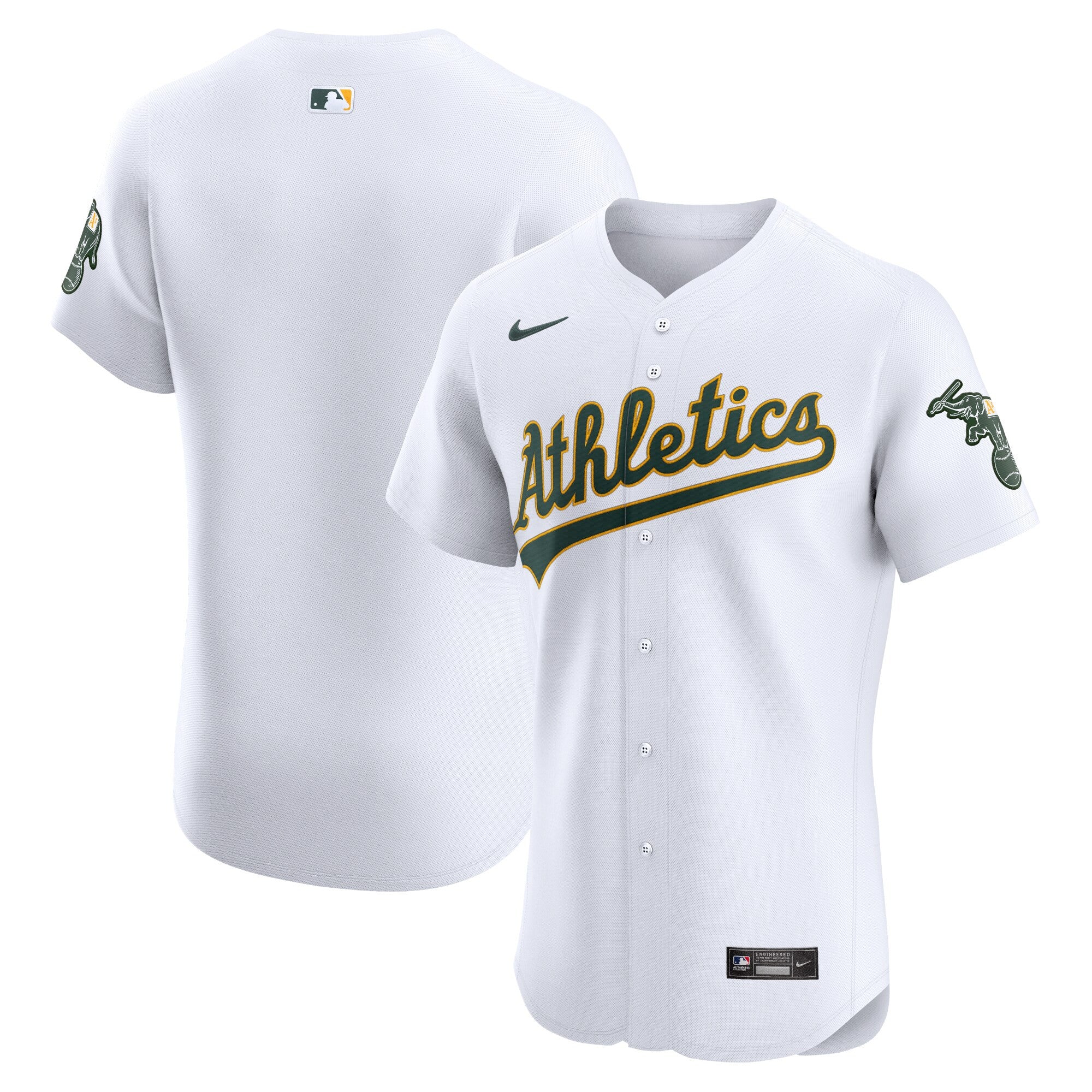 Oakland Athletics white Elite jersey
