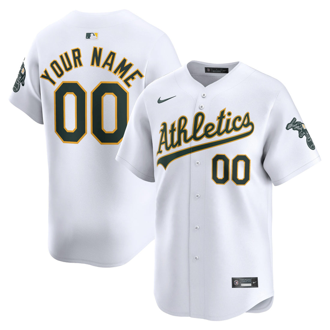Oakland Athletics white Limited jersey