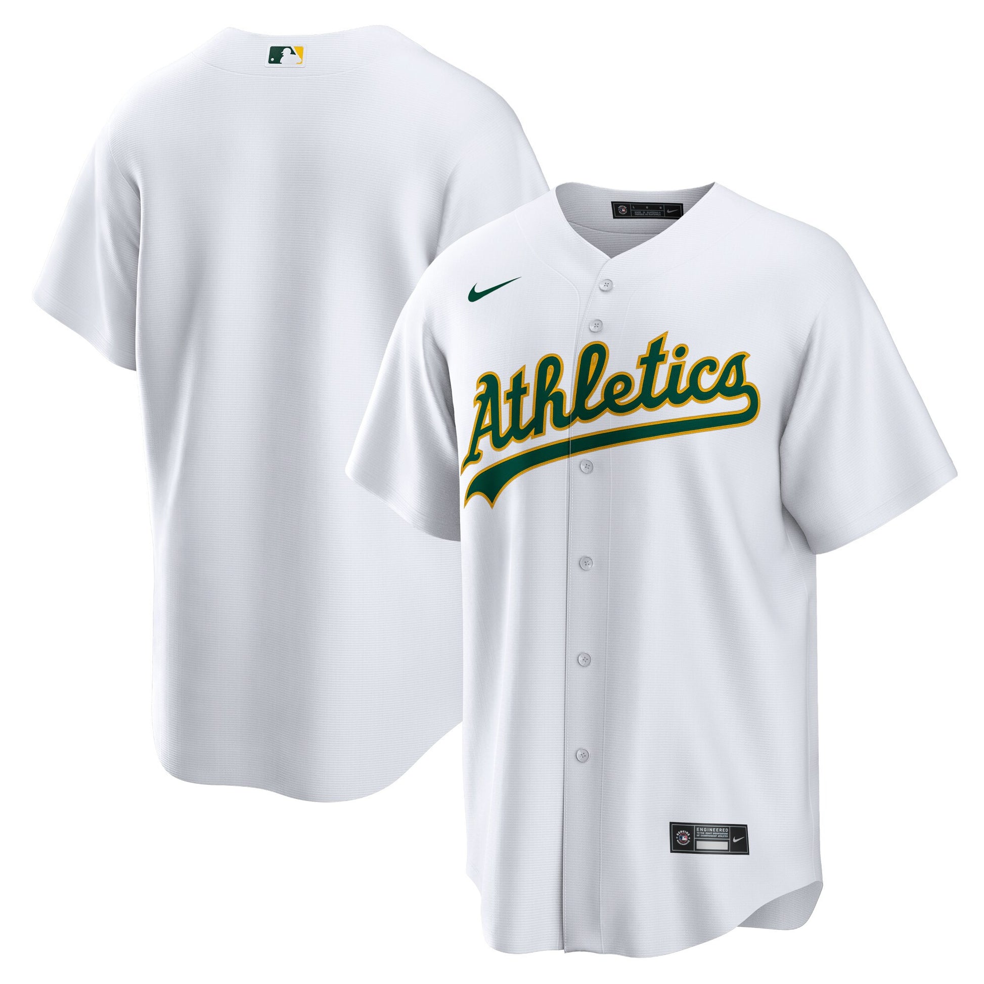 Oakland Athletics white Home jersey