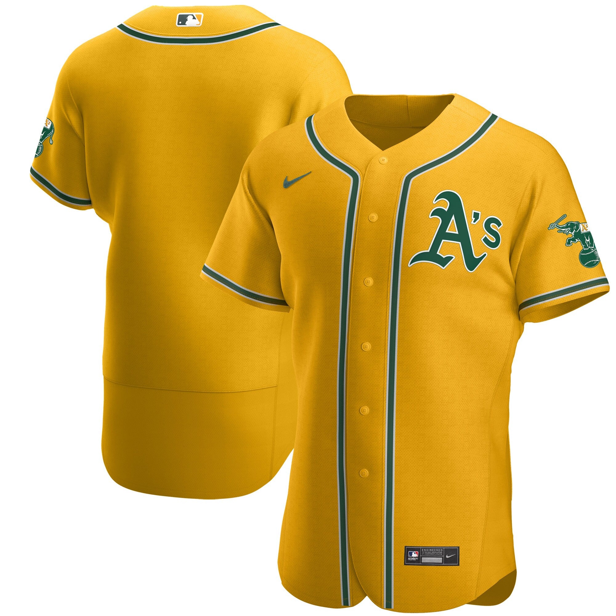 Oakland Athletics gold jersey