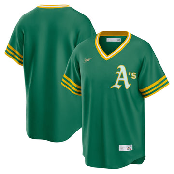 Oakland Athletics green Cooperstown jersey