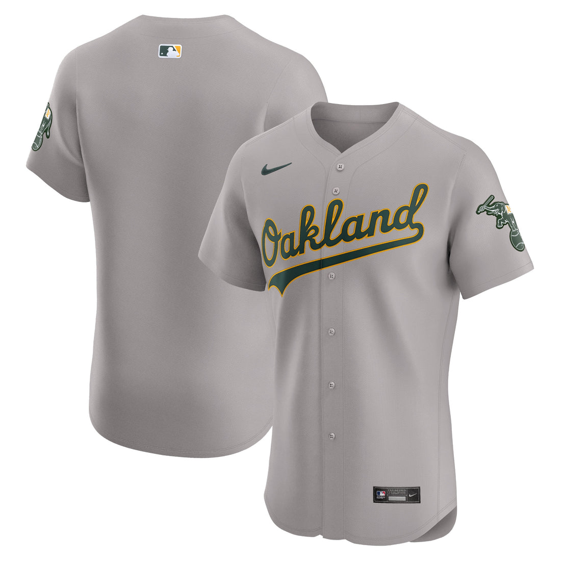 Oakland Athletics gray Vapor jersey