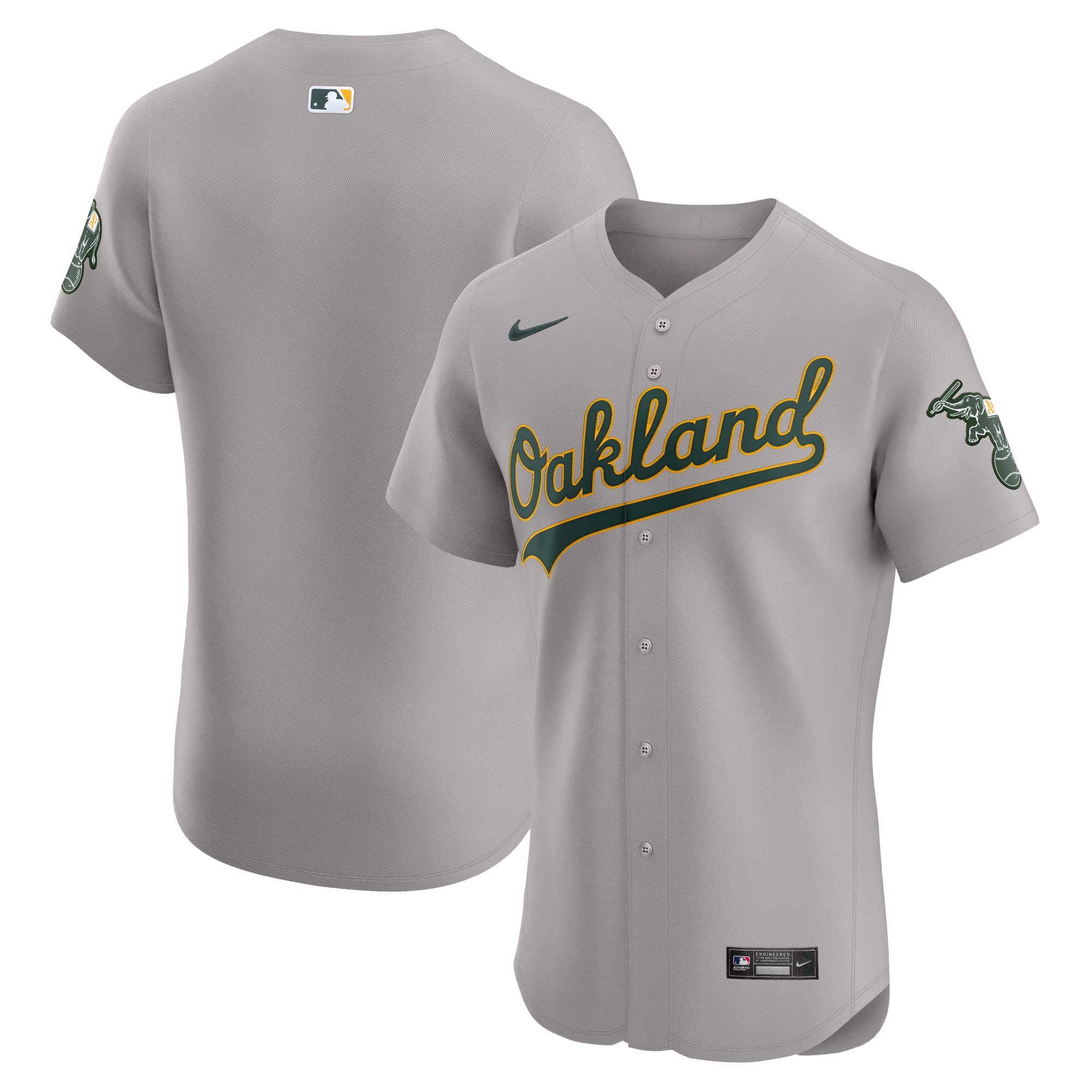 Oakland Athletics gray Vapor jersey