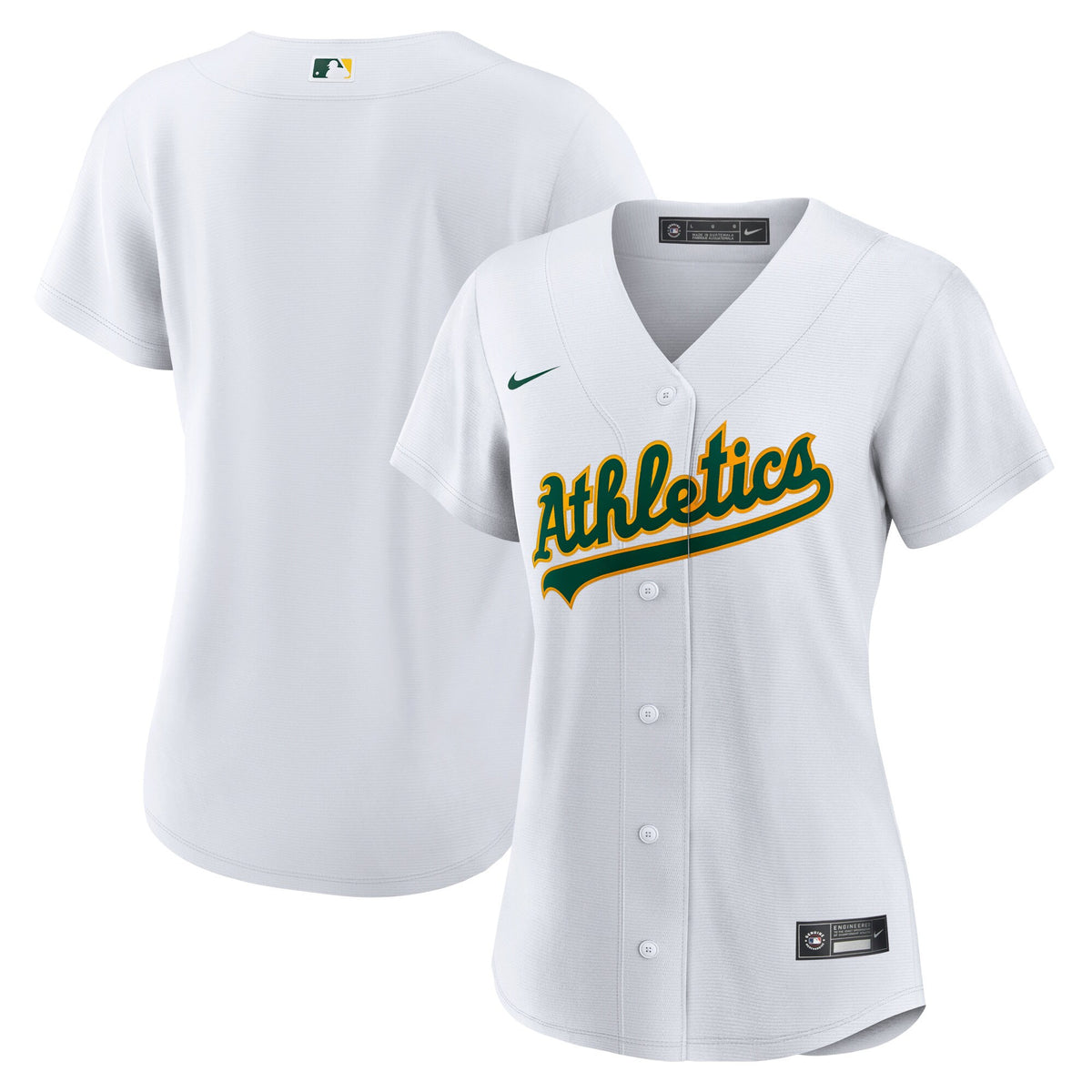 Oakland Athletics white Home jersey