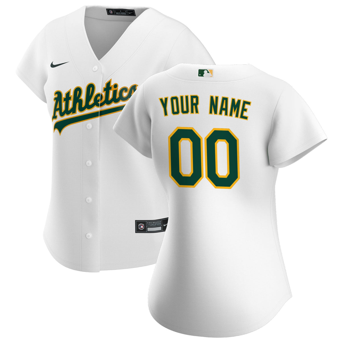 Oakland Athletics white Home jersey