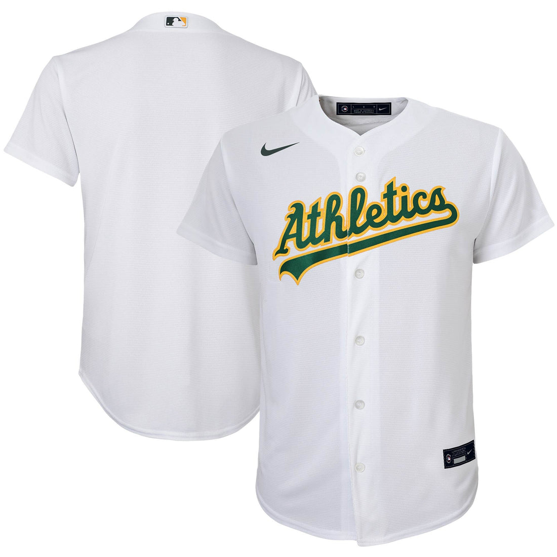 Oakland Athletics white Home jersey