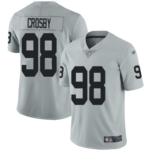 Maxx Crosby Las Vegas Raiders silver Inverted Legend jersey